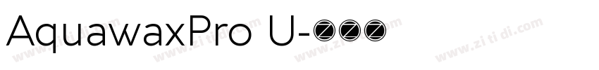 AquawaxPro U字体转换